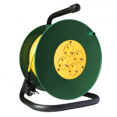 Удлинитель на катушке 4-мест. 20м 2Р+Е 16А (ПВС 3х1,5) СОЮЗ S-3602 (607030)