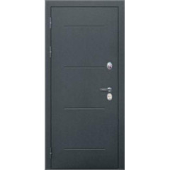 Дверь метал. Isoterma 11 см Серебро/Ривьера айс Царга (2050*860, Левая)