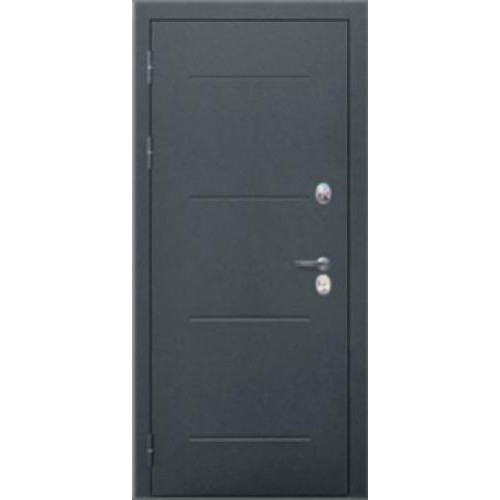 Дверь метал. Isoterma 11 см Серебро/Ривьера айс Царга (2050*860, Левая)