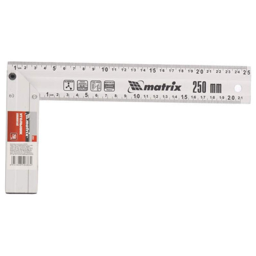 Угольник MATRIX алюминиевый литой 250 мм (32471)