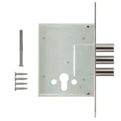 Замок врезной б/руч. KALE ЗВ-257 w/b никель (тех. компл.)(12438)