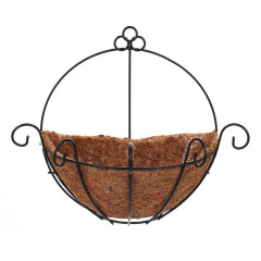 Кашпо INBLOOM настенное с вкладышем из коковиты 25х14х28см (164-298)