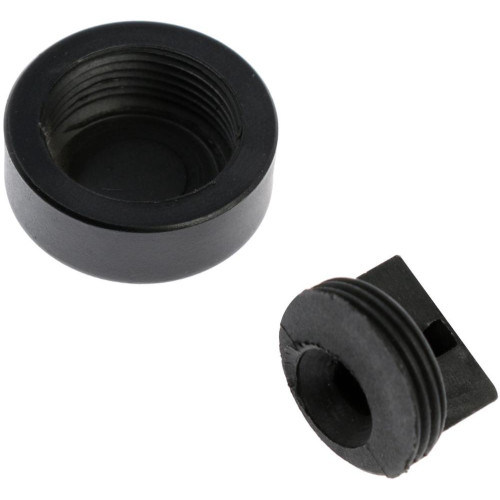 Держатель для зеркала ТУНДРА, d=20 мм, без сверления, цвет черный, пластик, 4 шт. 9438932