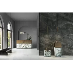 Плитка керамогранит 600*600 VITRA CityMarble Калакатта Блэк 7ЛПР R9 (за 1 м2)
