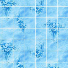 Панель АКВ рустованная Лилия,голубой (2,44м*1,22м, 3,2мм)