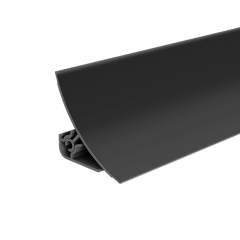 Плинтус ПВХ ИДЕАЛ для столешницы 007-0 Чёрный Глянцевый 3м.