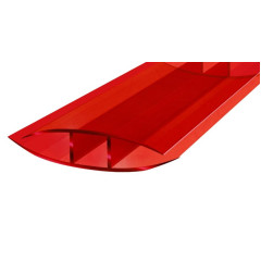 Поликарбонат сот. H-профиль 6-8мм, 6м красный