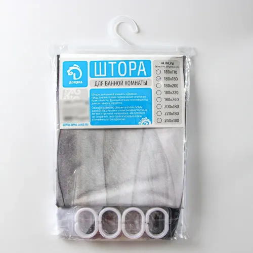 Шторка для ванной ДОЛЯНА 