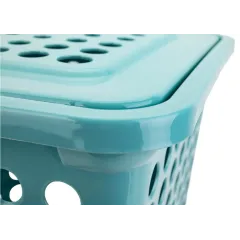 Корзина для белья 45 л угловая «Молетта», бирюзовая (5365584)