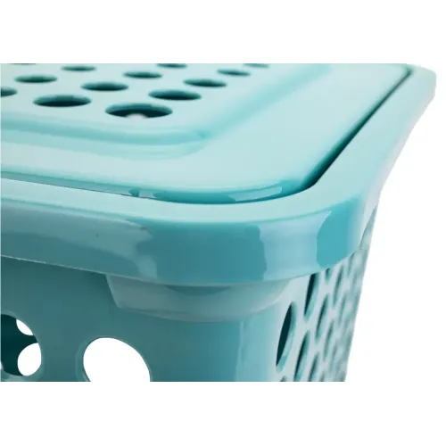 Корзина для белья 45 л угловая «Молетта», бирюзовая (5365584)