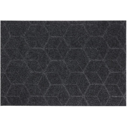 Коврик придверный 400*600мм SHAHINTEX ПРАКТИК влаговпитывающий Соты, серый (466-393)
