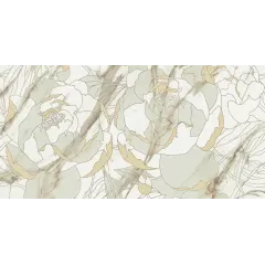 Плитка облицовочная 300*600*8,5 Тривия Декор 2 бежевый, глянец (TP3668H2)(в уп. 1,8 м2)