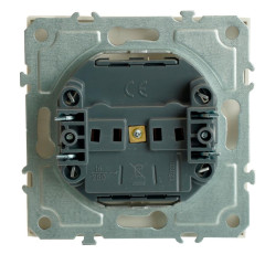 Розетка 2P ЭМИЛИ шторки белый RST16-5109-01