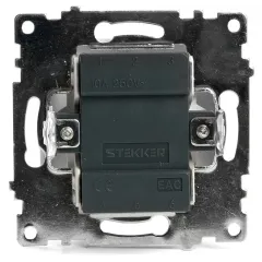 Переключатель 1-кл Катрин белый GLS10-7105-01