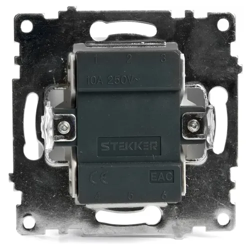 Переключатель 1-кл Катрин белый GLS10-7105-01