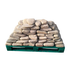 Камень Булыжник ПЛОСКИЙ ЖЁЛТЫЙ 100-200мм