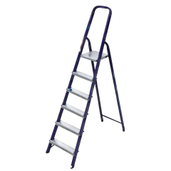 Стремянка АЛЮМЕТ (М8406) сталь 6 ступ., профиль 40х20
