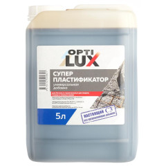 Добавка ОПТИЛЮКС С3 СУПЕРПЛАСТИФИКАТОР для бетонов и
строительных растворов 5л (1/4)