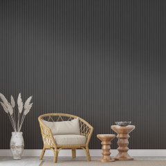 МДФ Реечная STELLA Beats De Luxe Black Lead 2700*119/110*16 (в уп. 4шт.)