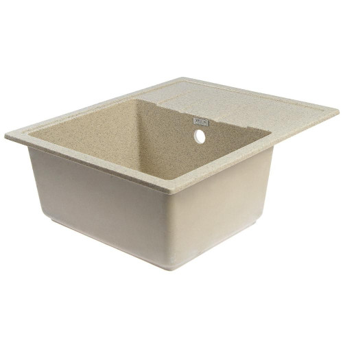 Мойка комп. глянц. MARRBAXX прямоугольная малая с крылом Z150/Q5  575х470х200мм, песочная, сифон