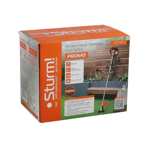 Триммер бензо STURM BT143