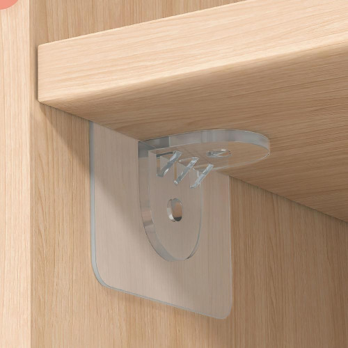 |Полкодержатель с клейкой поверхностью ТУНДРА 60х60мм одинарный, прозрачный(9103444)