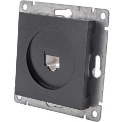 Розетка PC UNIVersal Афина графит A0051-Gr