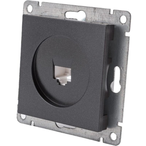 Розетка PC UNIVersal Афина графит A0051-Gr