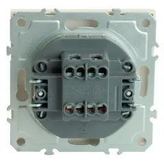 Переключатель 1-кл ЭМИЛИ перекрестный белый RSW10-5110-01