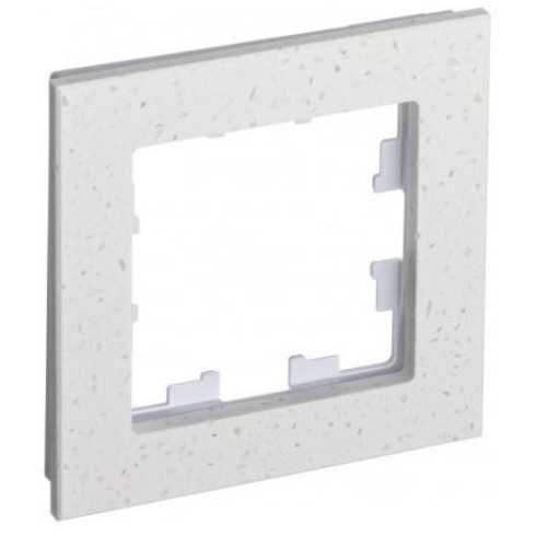 Рамка 1-пост AtlasDesign Nature мрамор крем роял SchE ATN343101