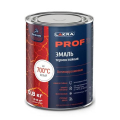 Эмаль Лакра PROF IT термостойкая антикоррозионная  до 700С Белый  0,8 кг
