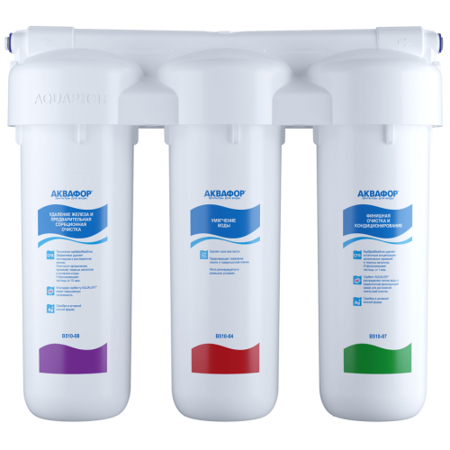 Фильтр для воды АКВАФОР в/о модель Трио FeH умягчающий, арт.202018