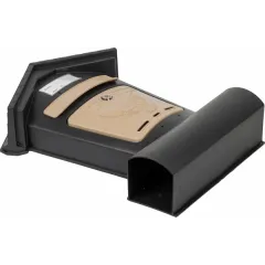 Ящик почтовый ЭЛИТ черный с бежевым (14055)