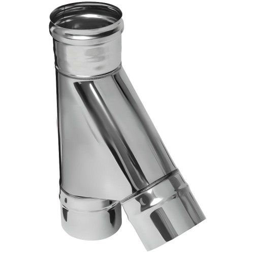 Дымоход тройник-К 0,5мм 135гр Ф125 нержавеющая сталь (Феррум)