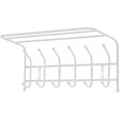 Вешалка настенная NIKA 245х265х605мм с полкой 6 крючков ВП6 матовый серый (495405)