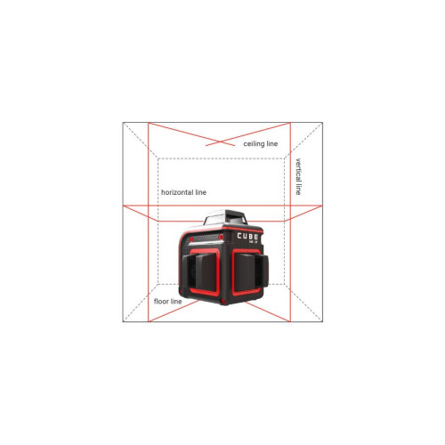 Уровень лазерный ADA Cube 360-2V Professional Edition (А00570) (*20)