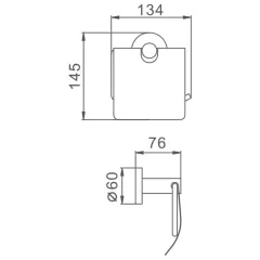 Держатель для туалетной бумаги FRAP F30103 сатин