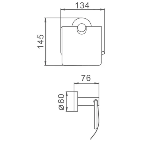 Держатель для туалетной бумаги FRAP F30103 сатин