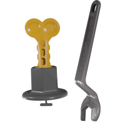 СВП DECOR многоразовая 1,4 мм, 50 шт + ключ (402-014)