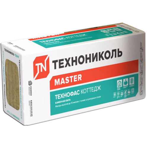 Утеплитель мин/ват ТЕХНОНИКОЛЬ ТЕХНОФАС КОТТЕДЖ 1200х600х50 (6шт, 4,32м2, 0,216м3)