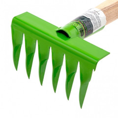 Грабли СИБРТЕХ деревянная рукоятка 6 зубьев 120х390мм (61758)