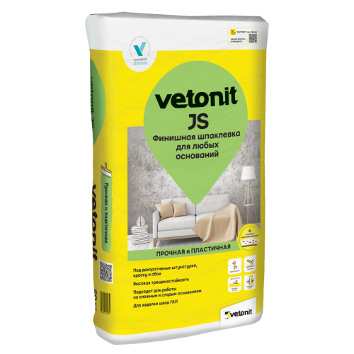 Шпатлёвка VETONIT JS полимерная 20 кг