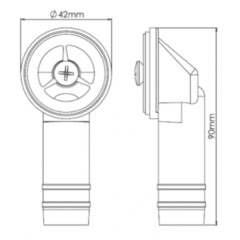 Перелив для евросифона круглый ZEGOR Е700-8