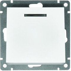 Выключатель 1-кл Universal Афина 10А с подсветкой белый A0121