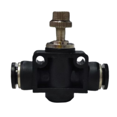 Кран игольчатый пластиковый, под цанговый зажим 08 мм