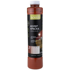 Колер краска SOLEX 08 красно-коричневый 0,75л