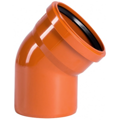 Отвод кан. наружний РЫЖИЙ РТП ф 200х45°