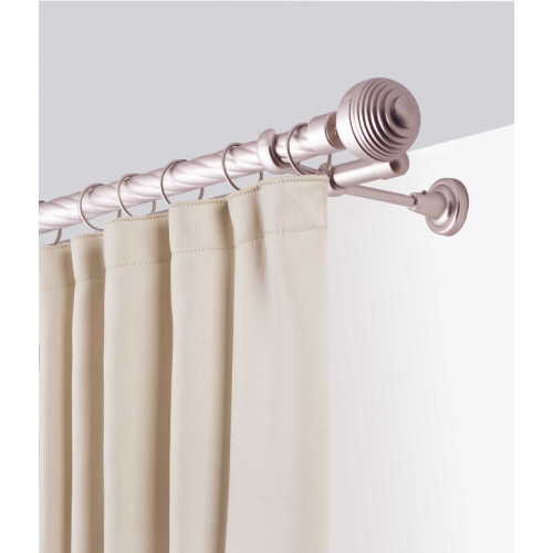 Карниз Ле-Гранд кованный твист 3,0м (2ряд) D25/19/(16) серебро мат, Дюна