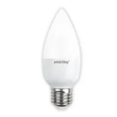 Лампа E27 светодиод.7Вт 4000К SMARTBUY С37 свеча (560Lm)
