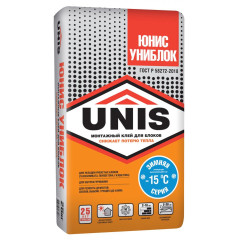 Клей кладочный UNIS Униблок ЗИМНИЙ 25кг